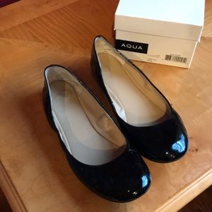 Aqua black parent ballet flat SZ 8.5